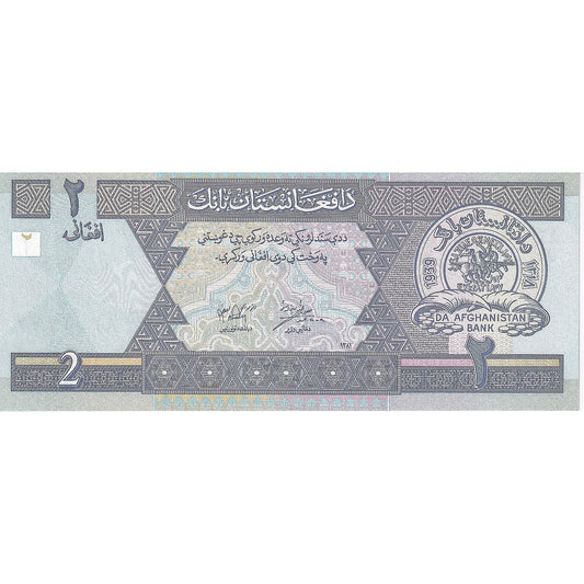 Afghánistán, 
  
  2 Afghánci, 
  
  2002