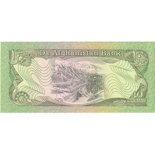 Afghánistán, 
  
  10 Afghánců, 
  
  UNC(65–70)