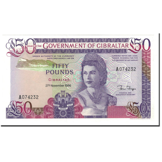Bankovka, 
  
  Gibraltar, 
  
  50 liber