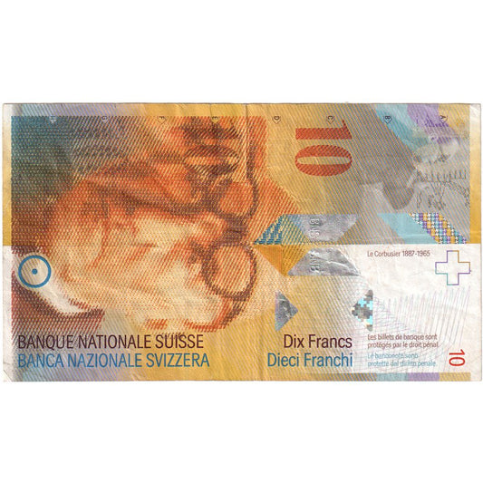 Švýcarsko, 
  
  10 Franken, 
  
  KM: 66a