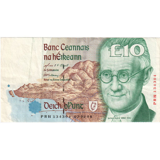 Irsko – republika, 
  
  10 liber, 
  
  EF(40-45)